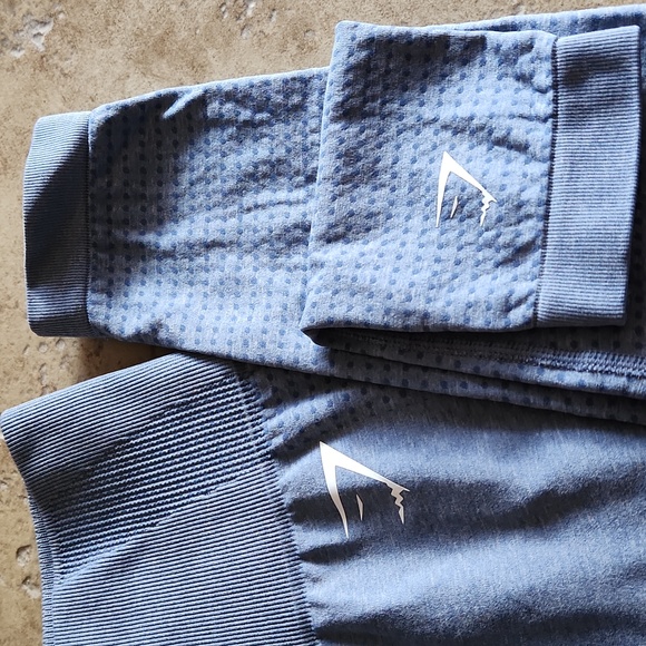 Gymshark heather blue womans xs leggings - Picture 2 of 8